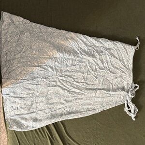 URBAN Romantics Light Blue Floral Midi Skirt